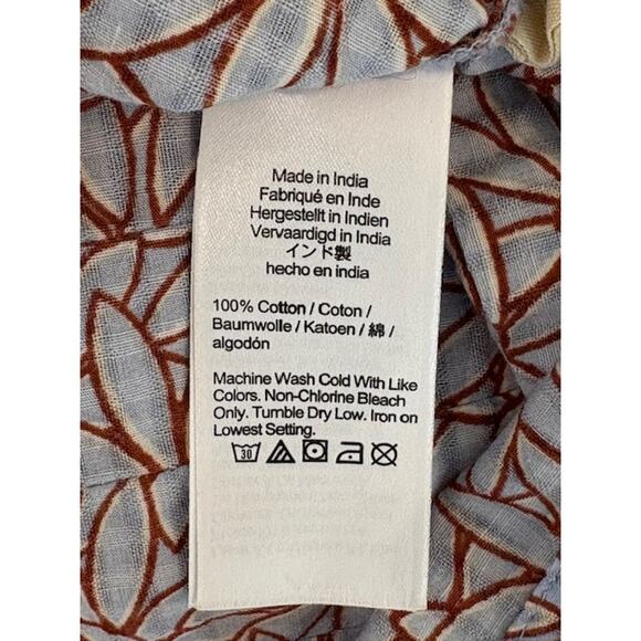 Madewell Floral Half Sleeve Midi Dress in Blue and Brown – Size Small NWOT - Picture 8 of 8